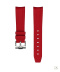 Gumowy pasek do zegarka z zakrzywionym końcem – RED (czerwony)